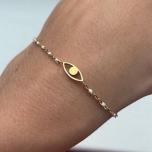 Gold Eye Bracelet